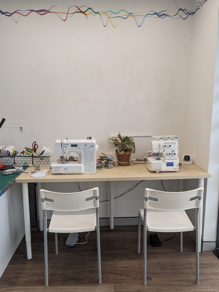Sewing machine and overlocker